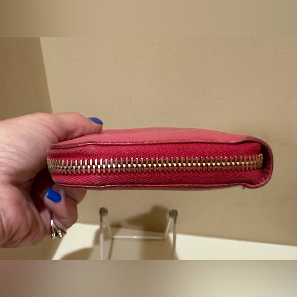 Prada Pink Saffiano Long Zip Wallet - Picture 4 of 13